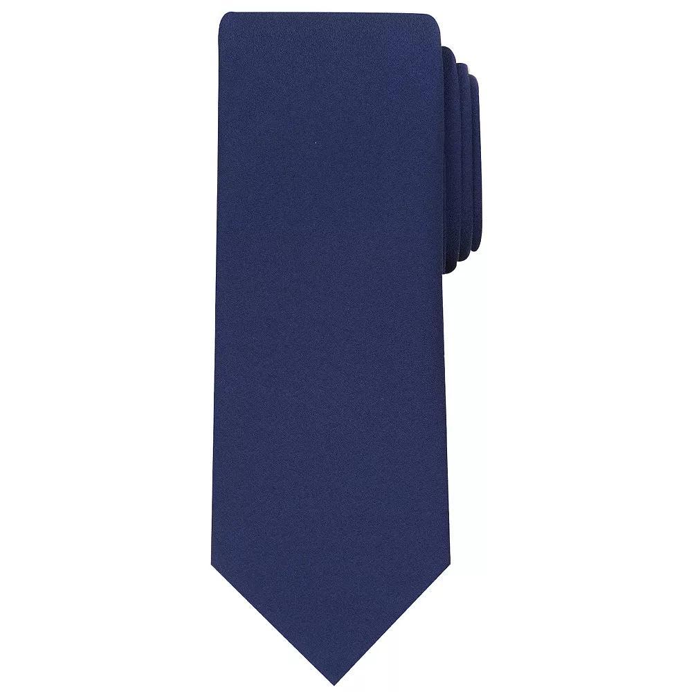 Men's Bespoke Slim Solid Tie, Blue Bay Solid Product Image