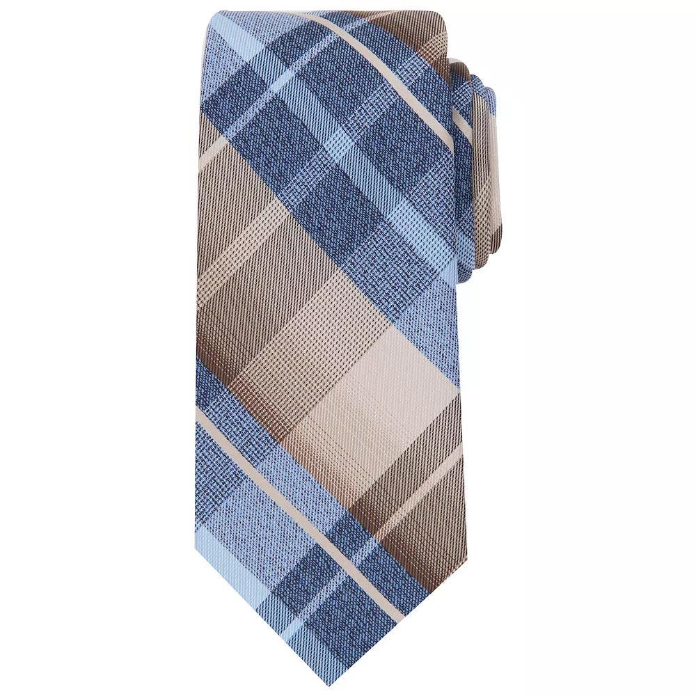 Men's Bespoke Patterned Tie, Brown Oliver Product Image