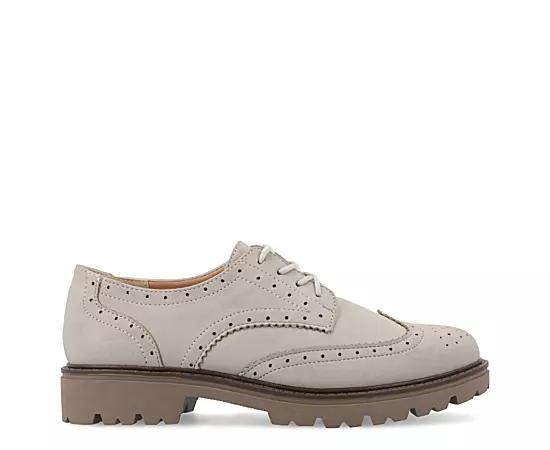 Journee Claudiya Tru Comfort Foam™ Women's Oxford Shoes, Size: 5.5, Gray Product Image
