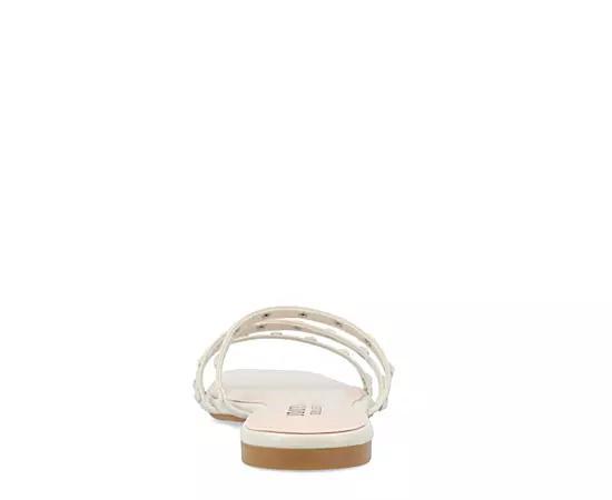 Journee Camarie Women's Embellished Strappy Sandal, Size: 8.5, Beige Product Image