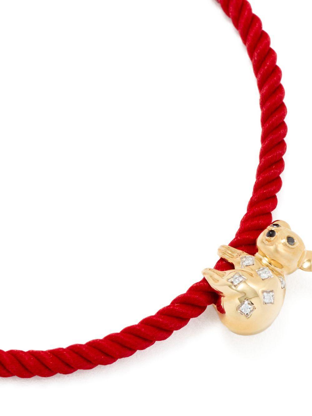9K yellow gold Koala diamond bracelet Product Image