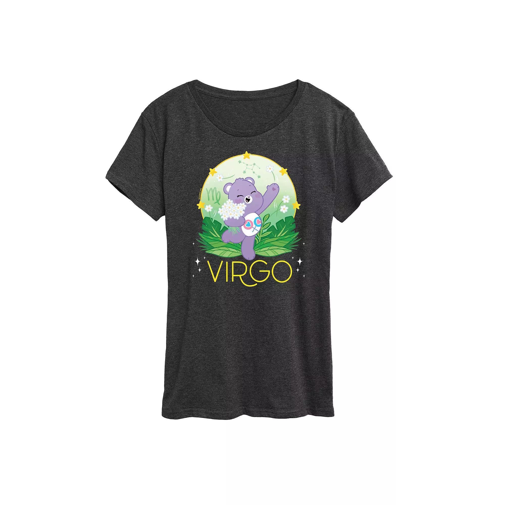 Womens Care Bears Hangry With Donut Graphic Tee Heather Grey Product Image