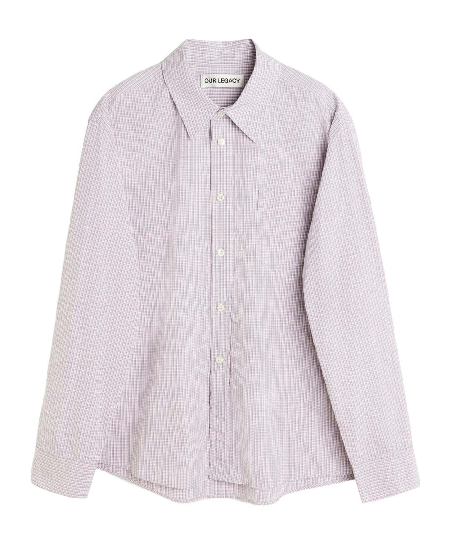 OUR LEGACY Lapel Long-sleeved Shirt In White Product Image