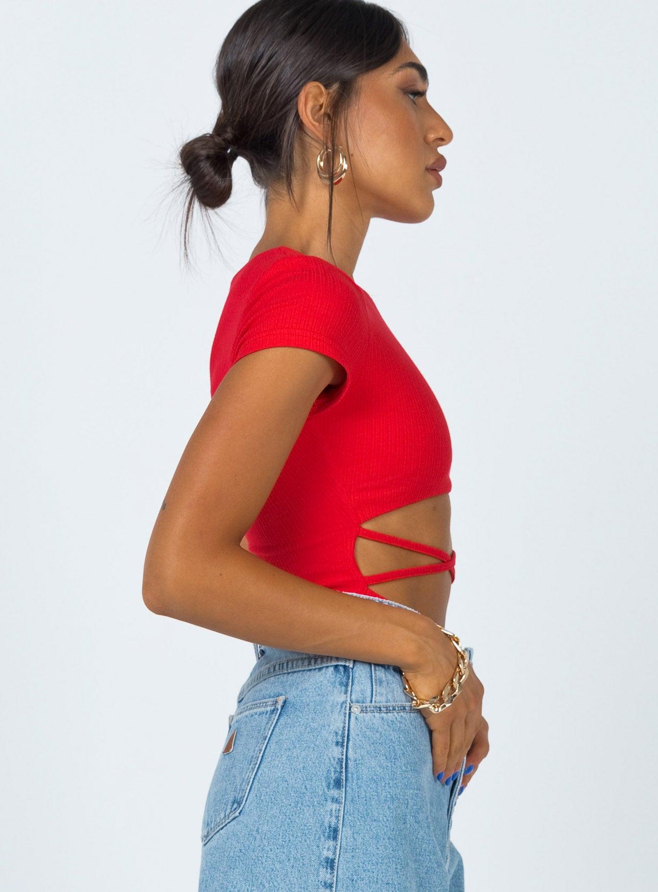 Nicola Bodysuit Red Product Image