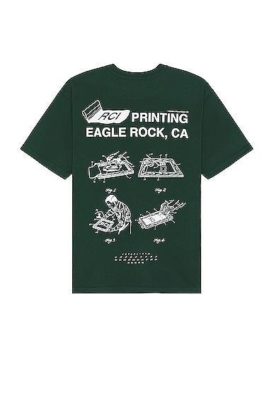 Reese Cooper Rci Printing T-shirt in Dark Green Product Image