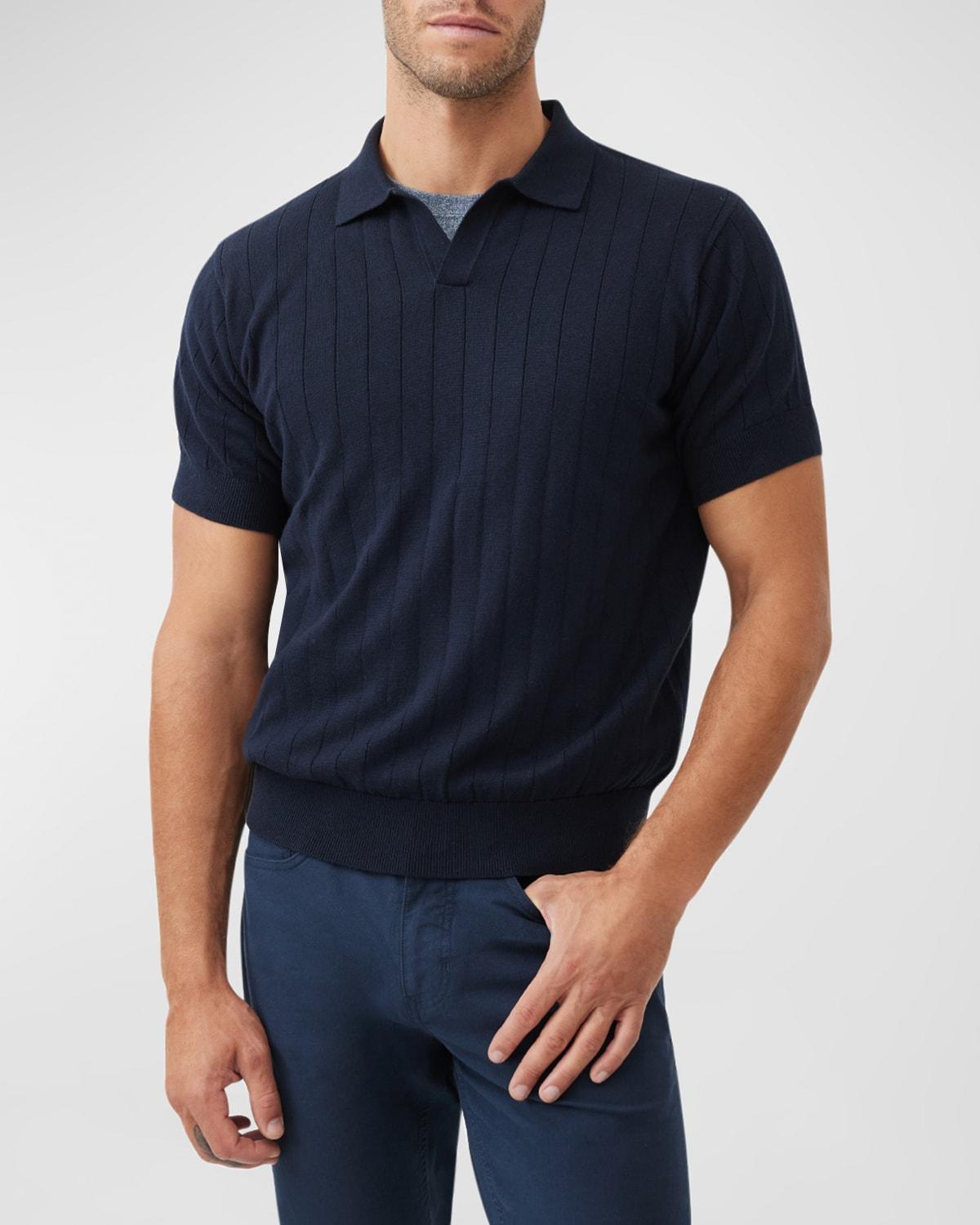 Mens Freys Crescent Cotton Polo Shirt Product Image