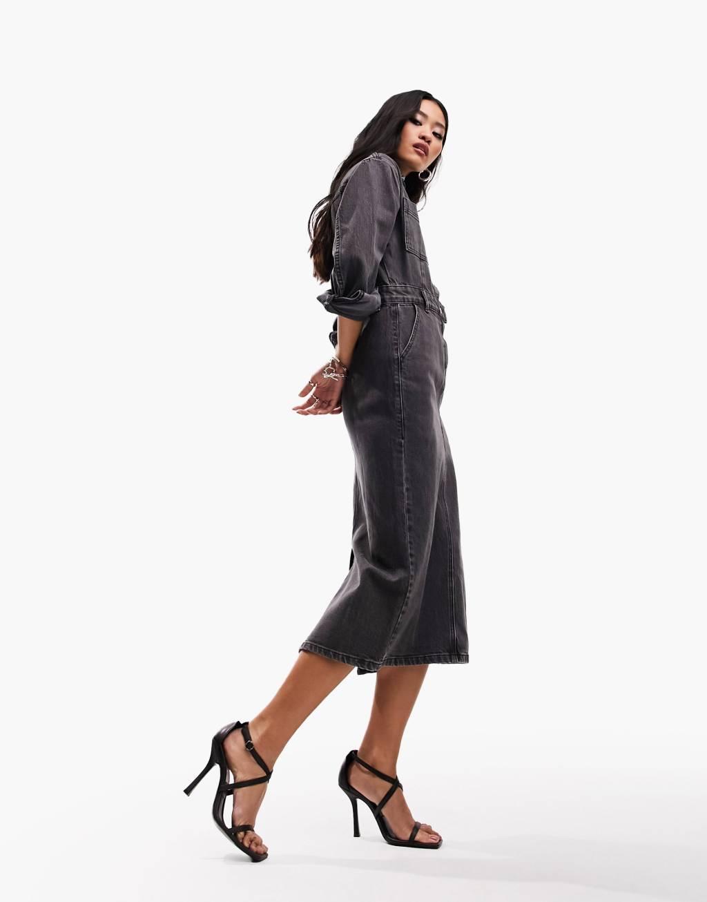 ASOS DESIGN denim midi dress Product Image