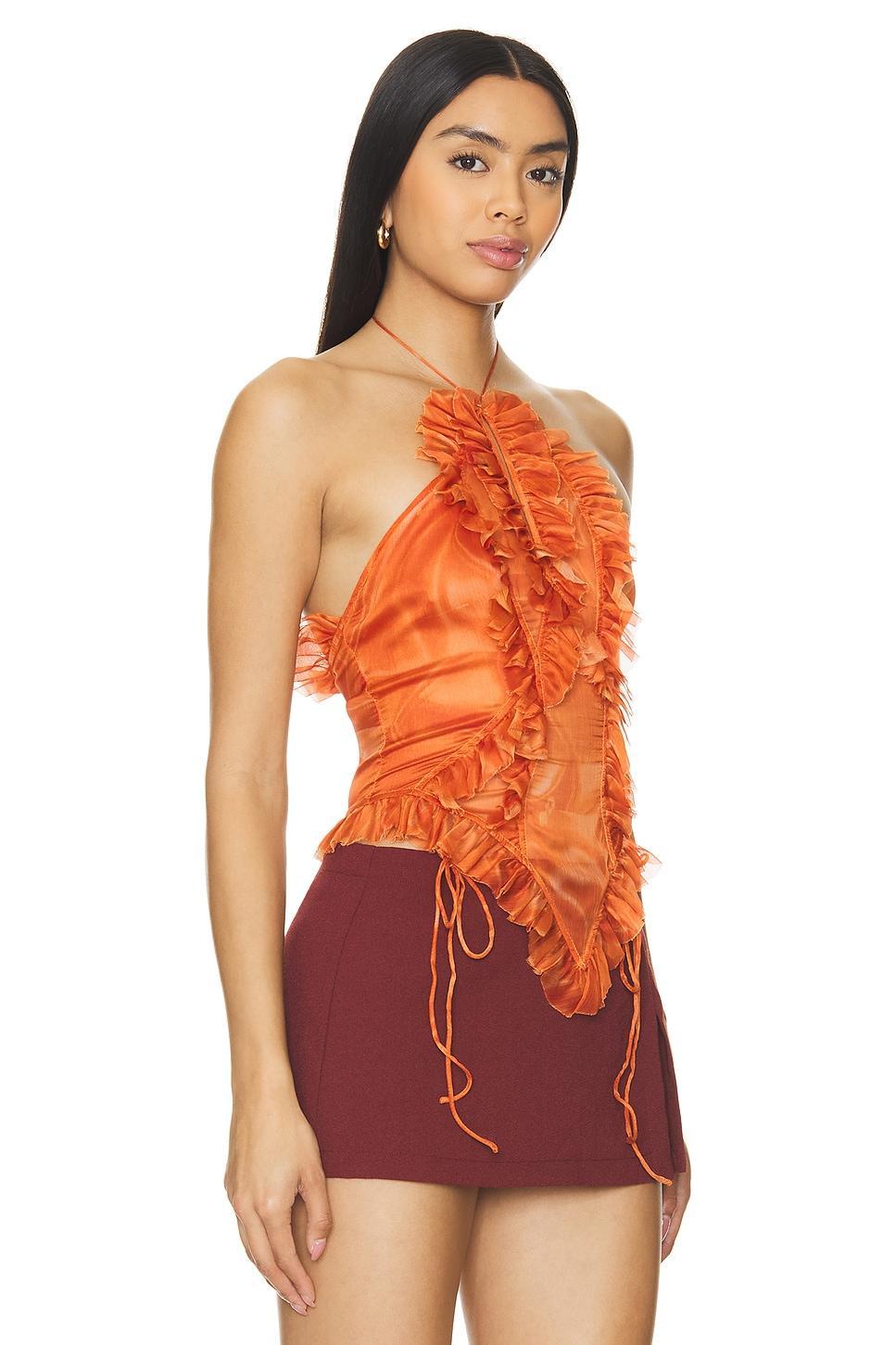Ruffled Chiffon Camisole Product Image