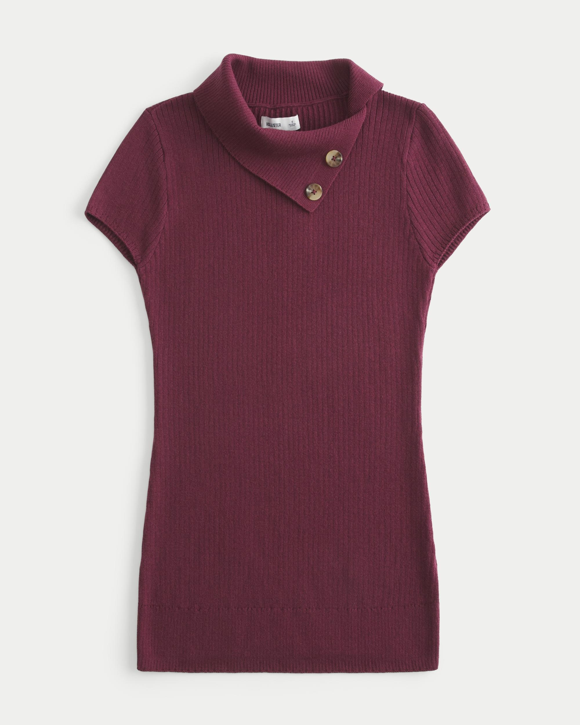Short-Sleeve Tunic Sweater Product Image