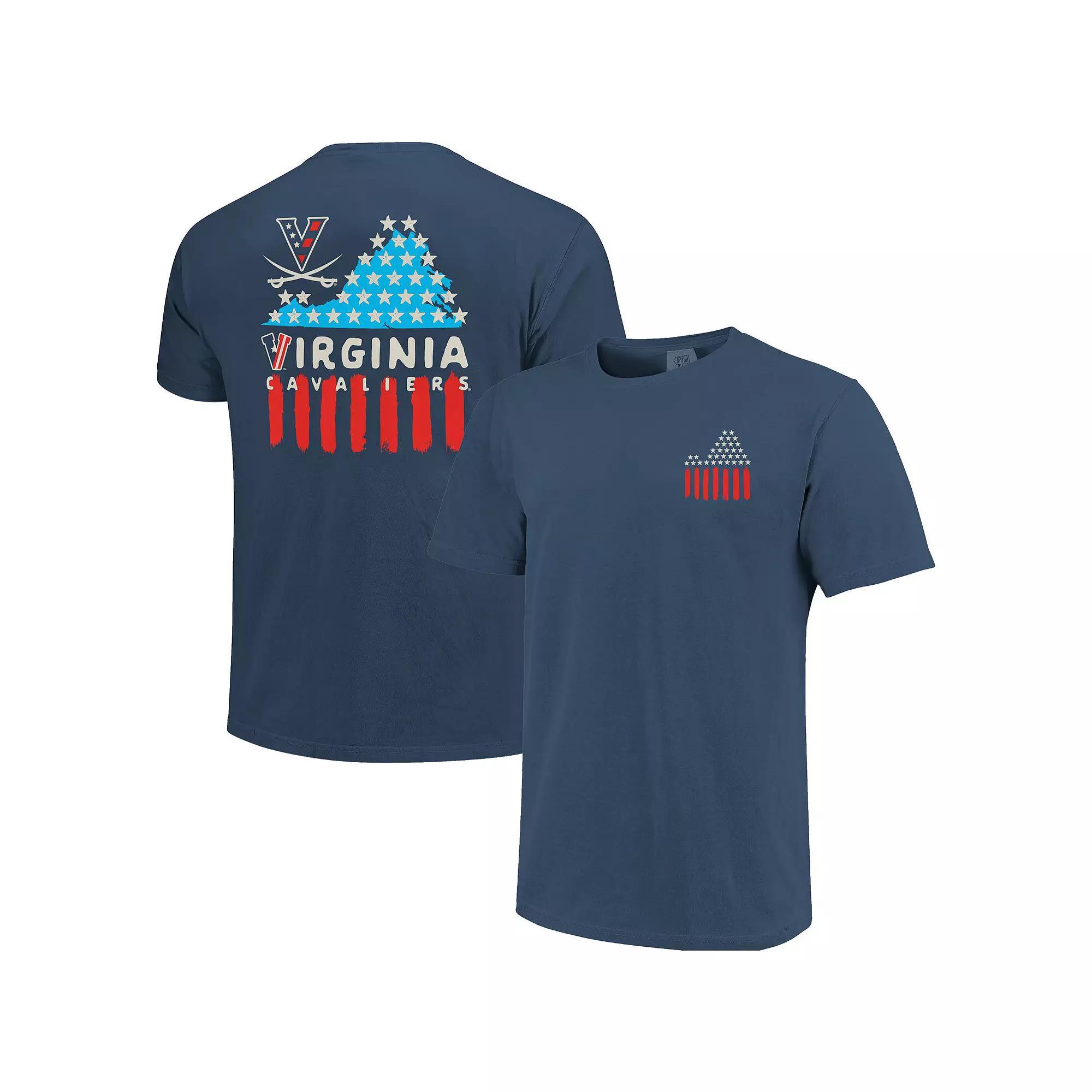 Mens Virginia Cavaliers Red, White & Hoo T-Shirt Blue Product Image