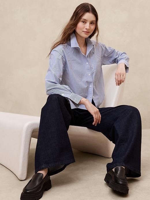 Boxy Button-Down Shirt Product Image