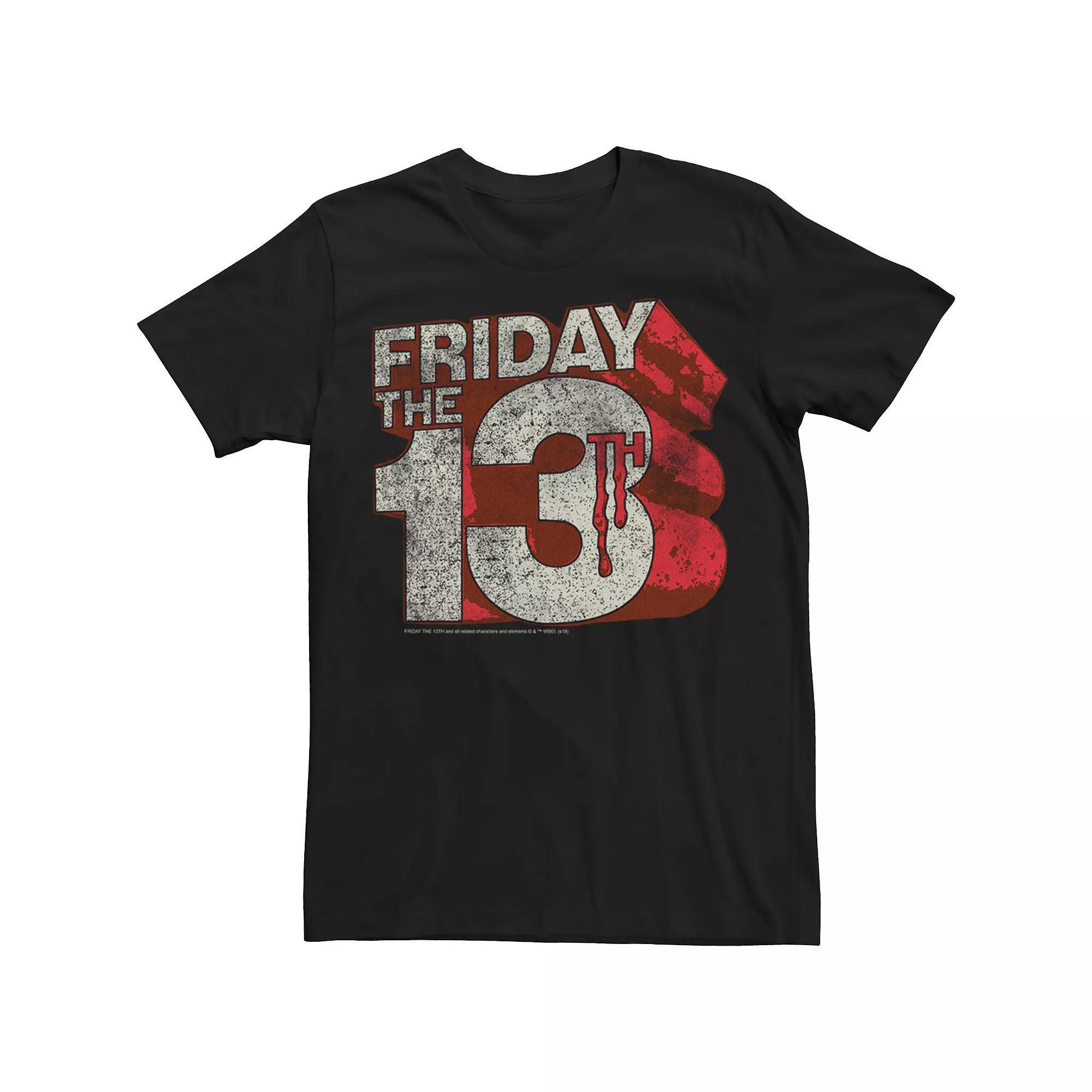 Men's Friday The 13th Logo Tee, Size: 3XL, Black Product Image