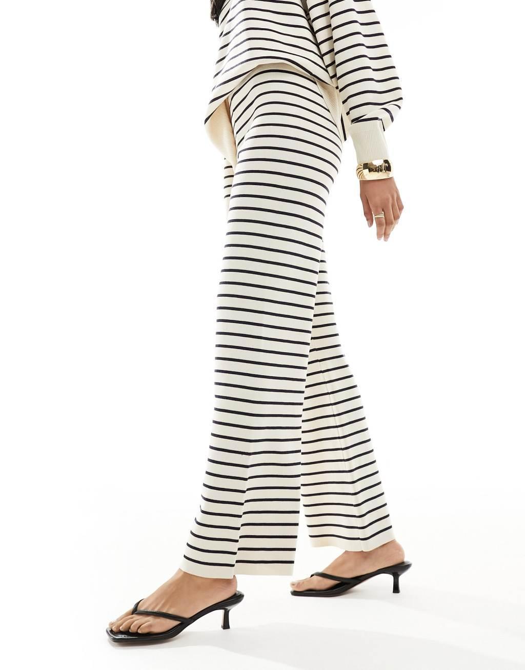 Pretty Lavish striped wide leg pants Product Image