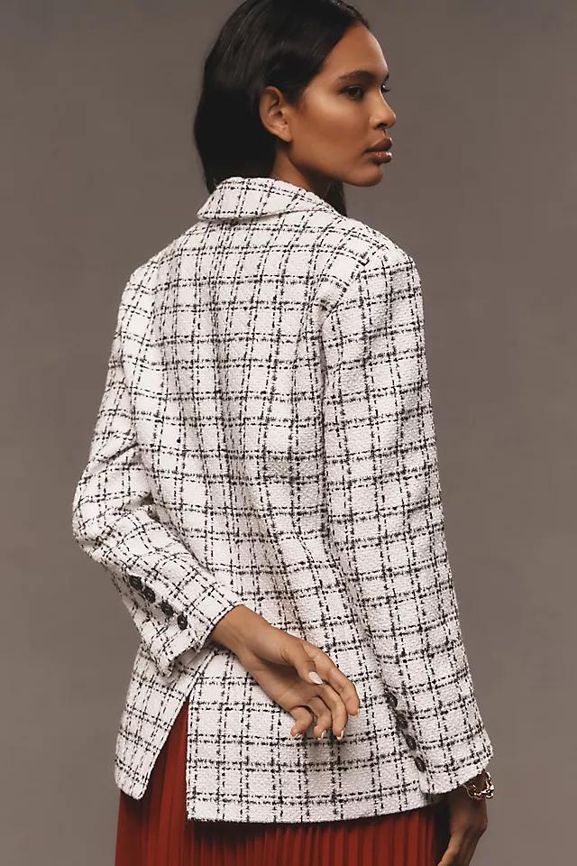 Maeve Hooded Dickie Tweed Blazer Product Image