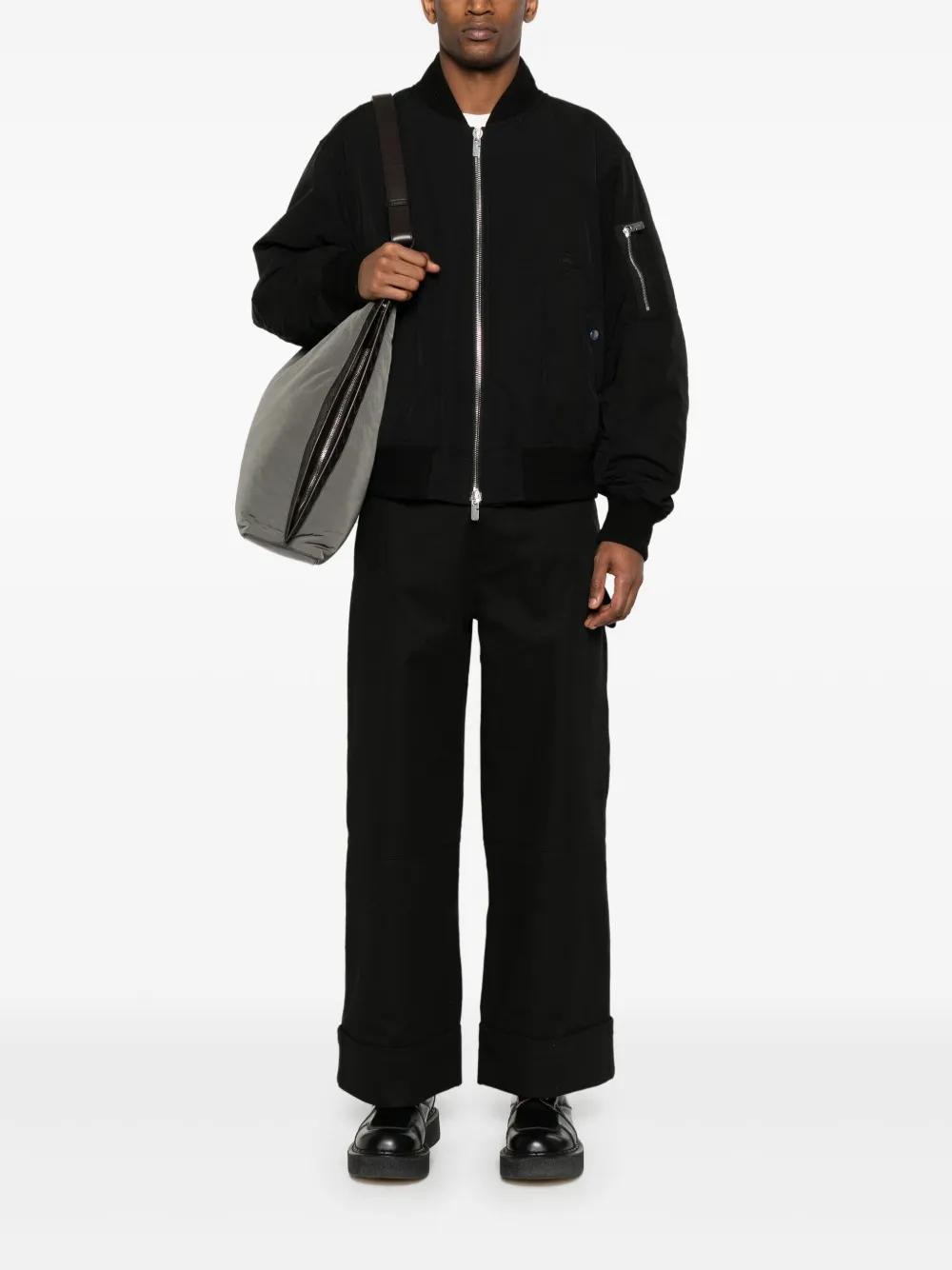 zip-up bomber jacket Product Image