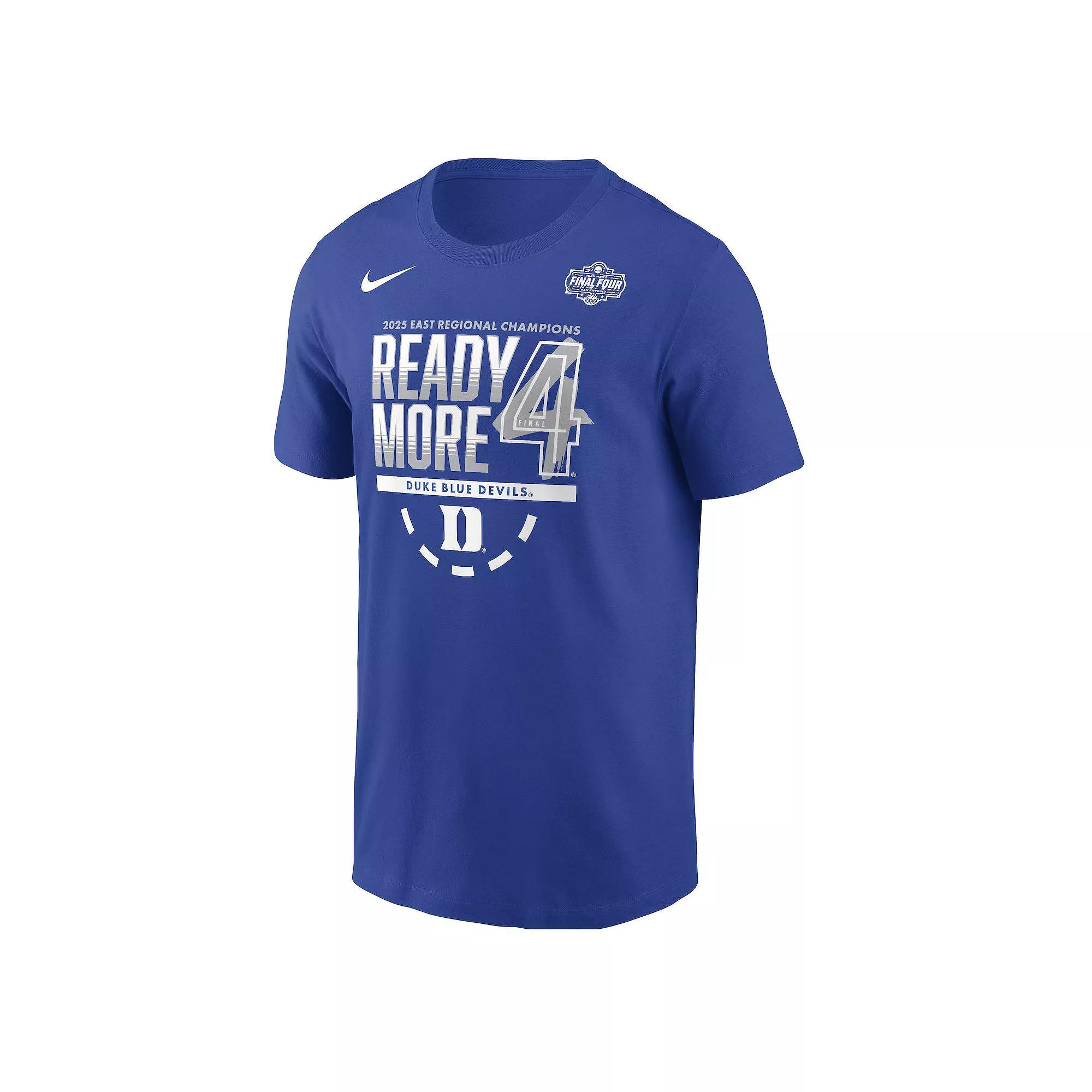 Men's Nike Royal Duke Blue Devils 2025 NCAA Men's Basketball Tournament March Madness Final Four Locker Room T-Shirt, Size: Small Product Image