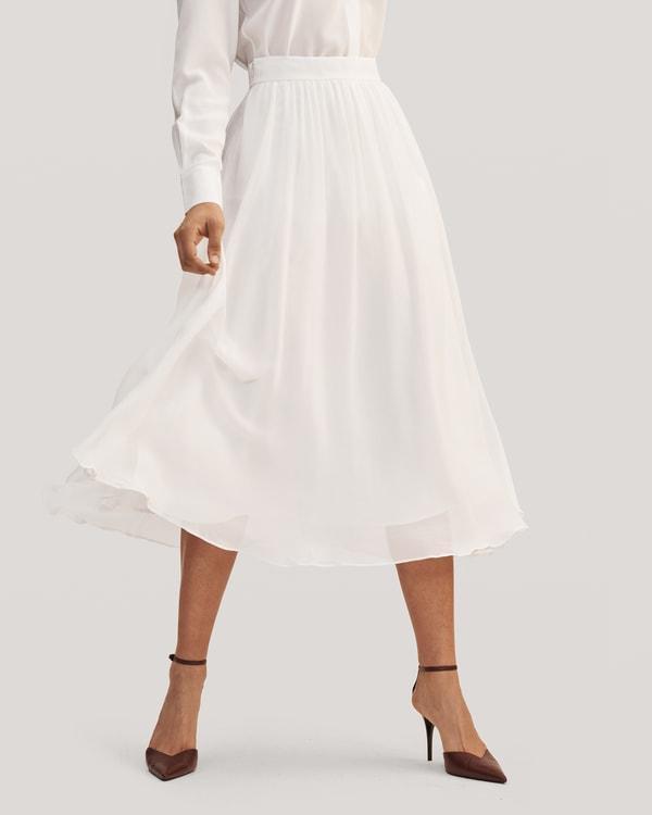 Double-layer Silk Tulle Skirt Product Image