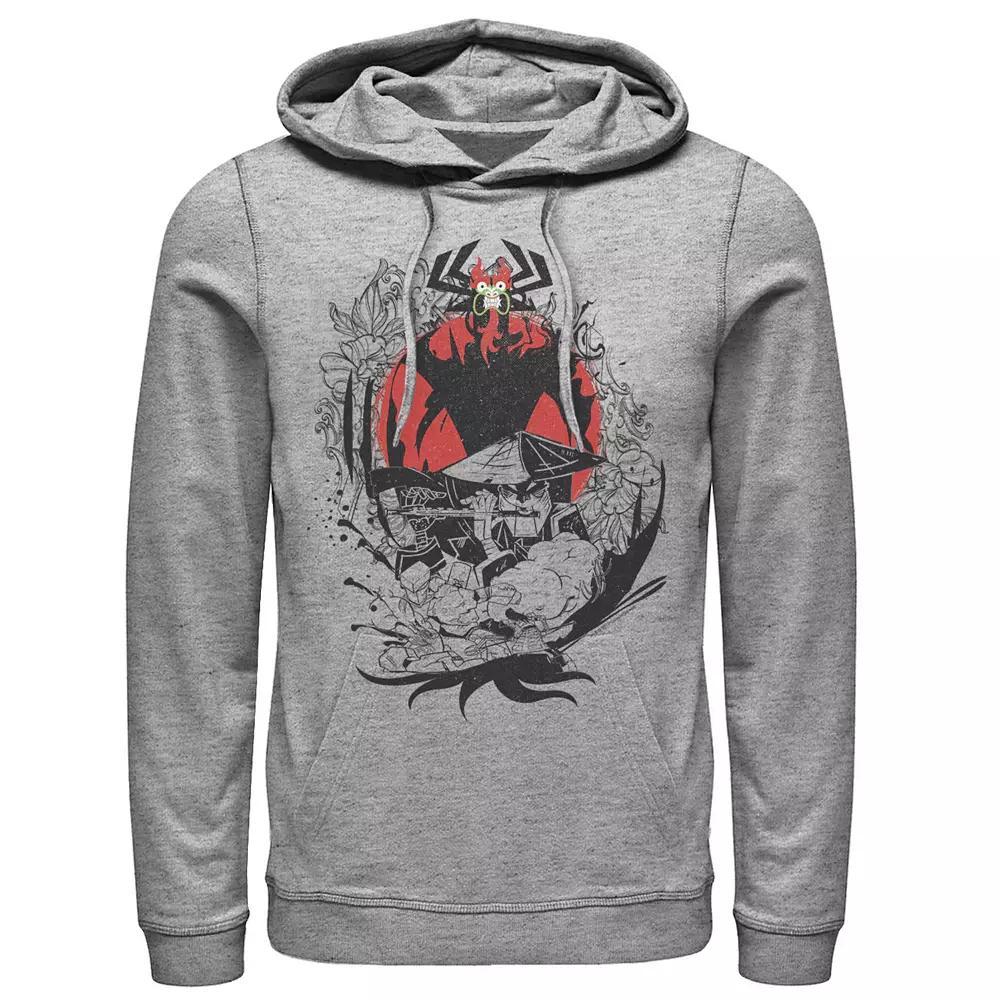 Men's Cartoon Network Samurai Jack Hoodie, Size: Large, Athletic Grey Product Image