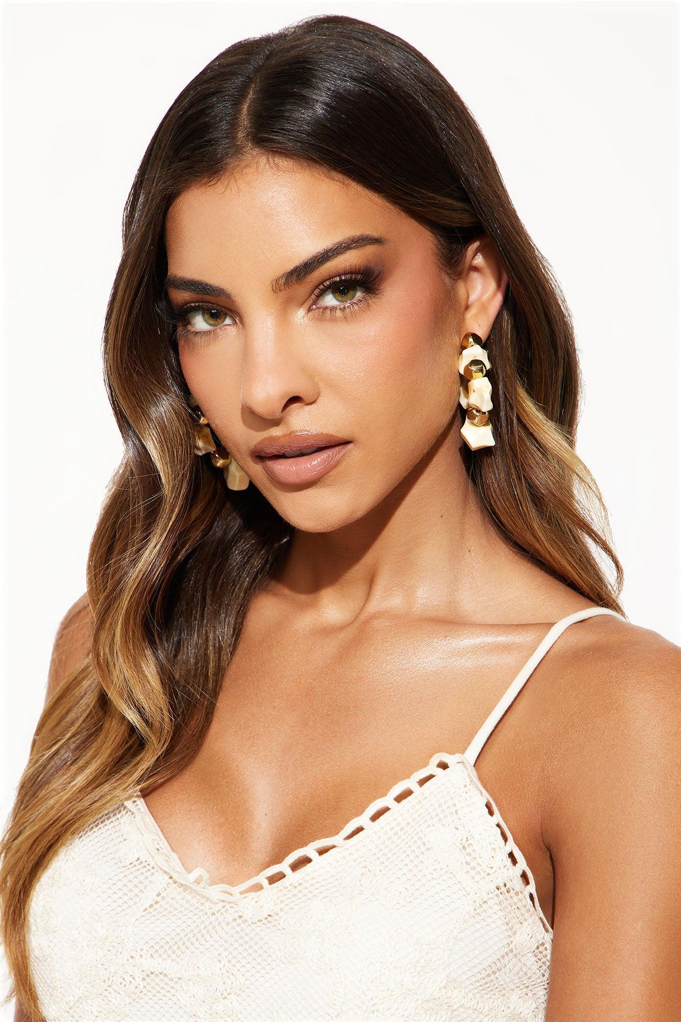 Sedona Hoop Earrings - Natural Product Image