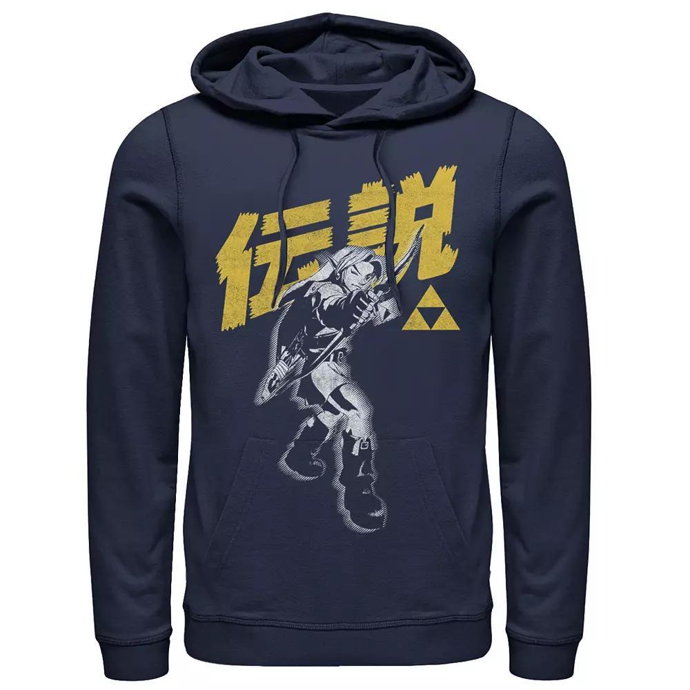 Men's Nintendo Zelda Link Bow & Arrow Kanji Hoodie, Size: XL, Blue Product Image