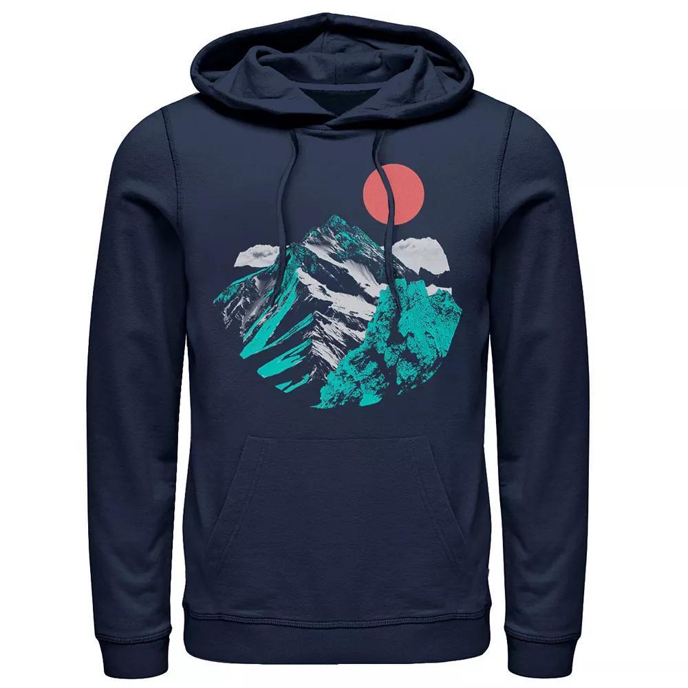 Men's Fifth Sun Artsy Mountain Range Hoodie, Size: 3XL, Blue Product Image
