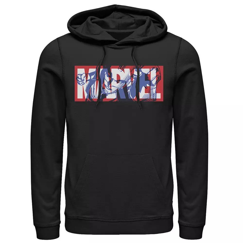 Mens Marvel Captain Marvel Logo Fill Hoodie Product Image