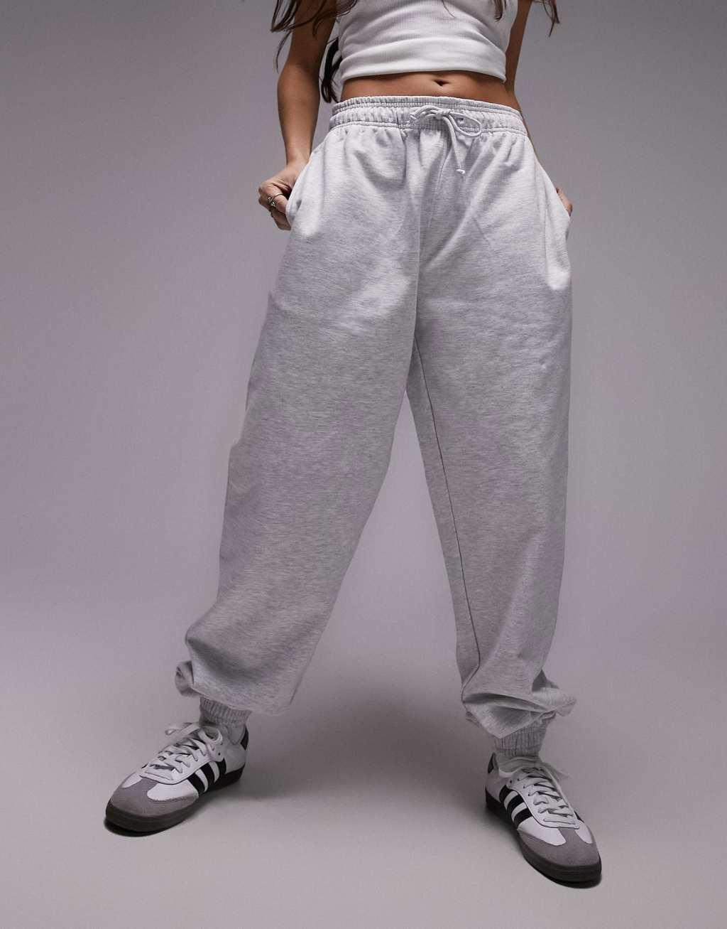 Topshop oversized cuffed sweatpants Product Image