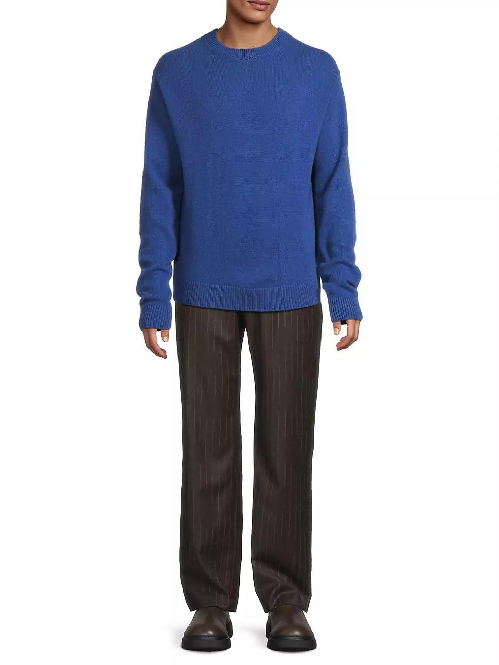 Mens Simple Cashmere Crewneck Sweater Product Image