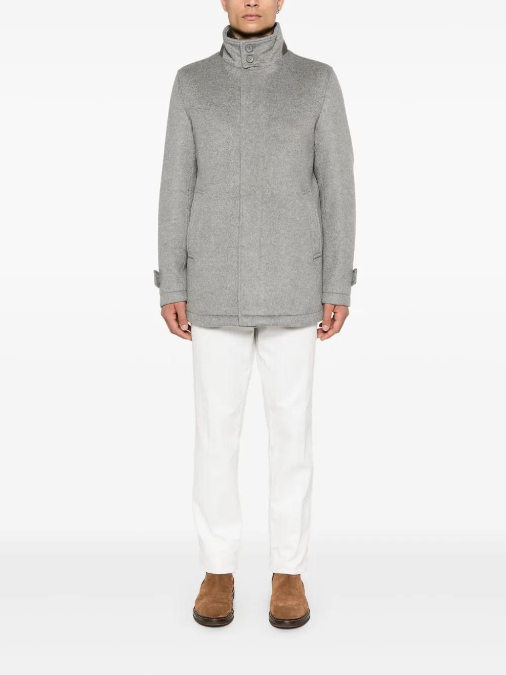 HERNO Cashmere Jacket In Gray Product Image