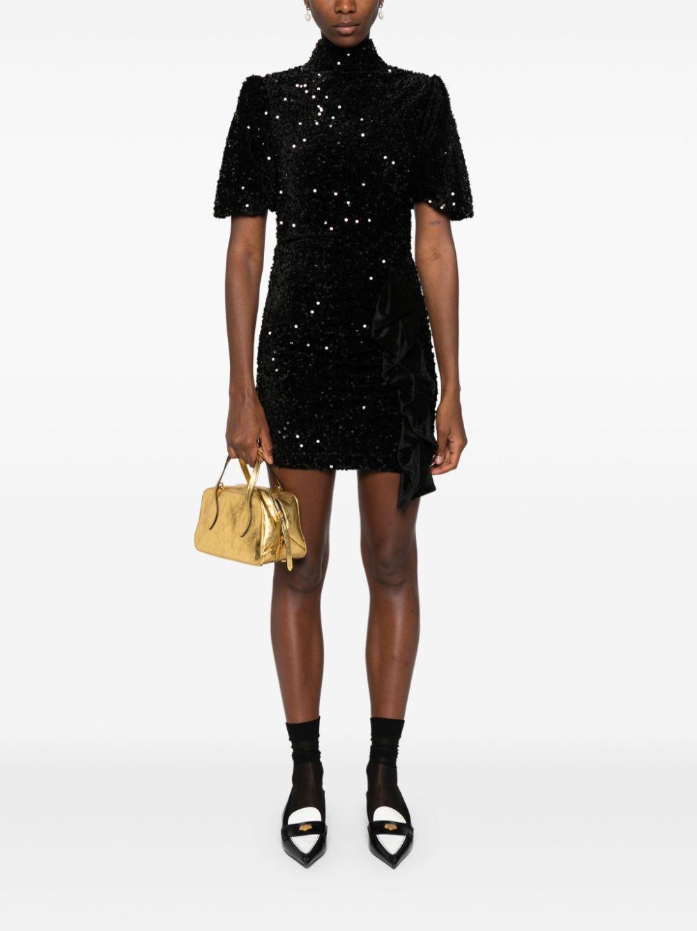 sequinned velvet mini dress Product Image