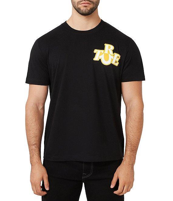True Religion Short Sleeve Media Sticker Graphic T-Shirt Product Image