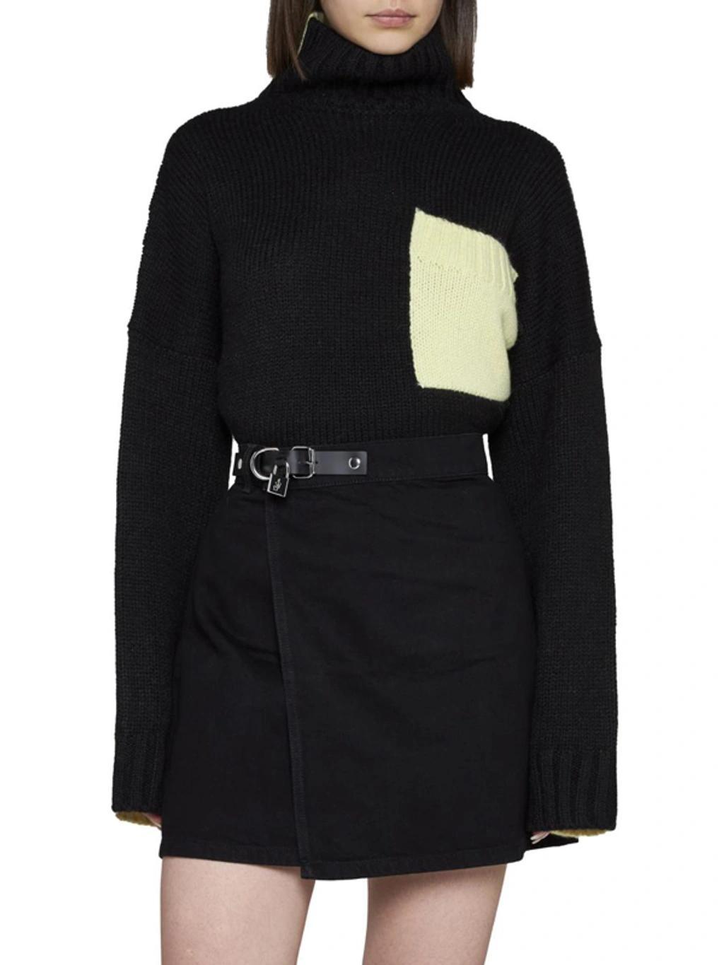 JW ANDERSON Padlock-detail Belted Skirt In Black Product Image