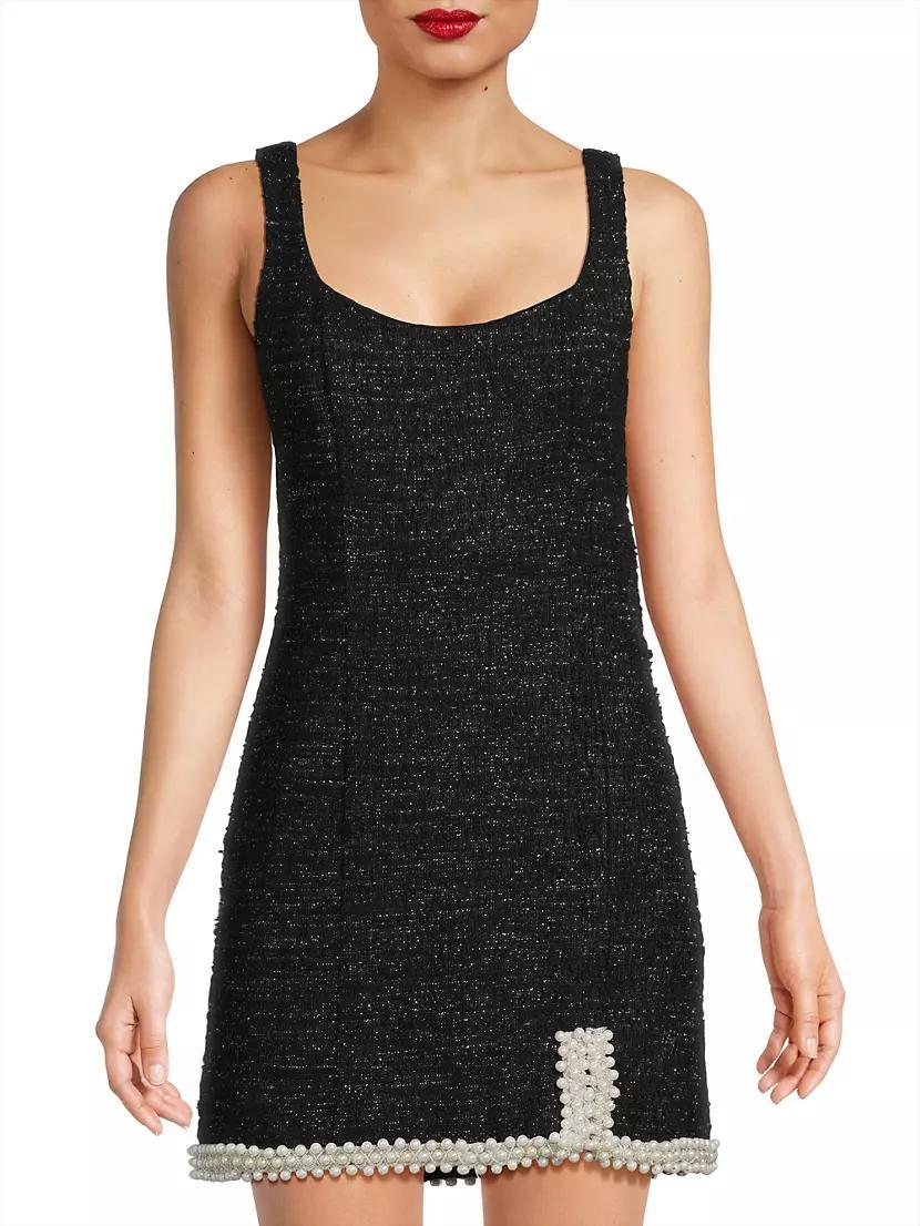 Oleta Embellished Tweed Minidress Product Image