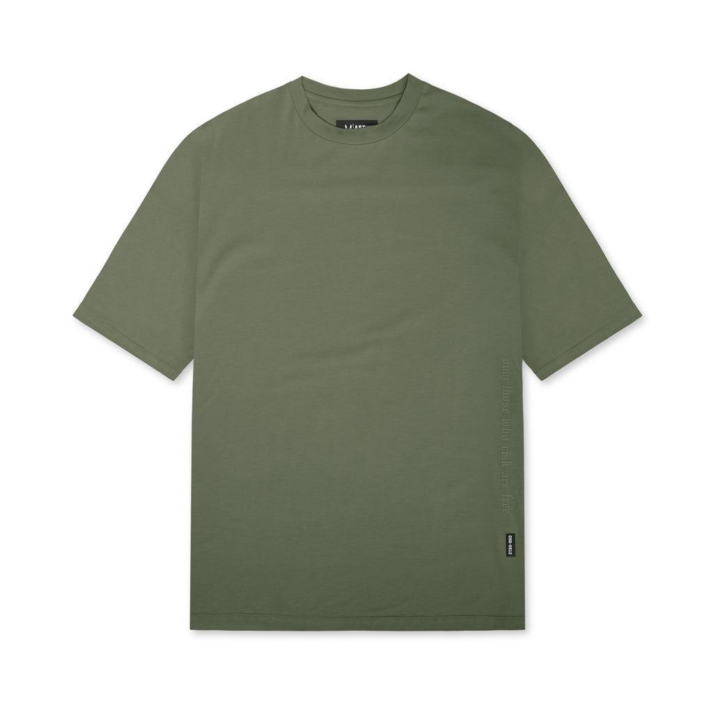 0514. CottonPlus™ Oversized Tee - Olive Product Image
