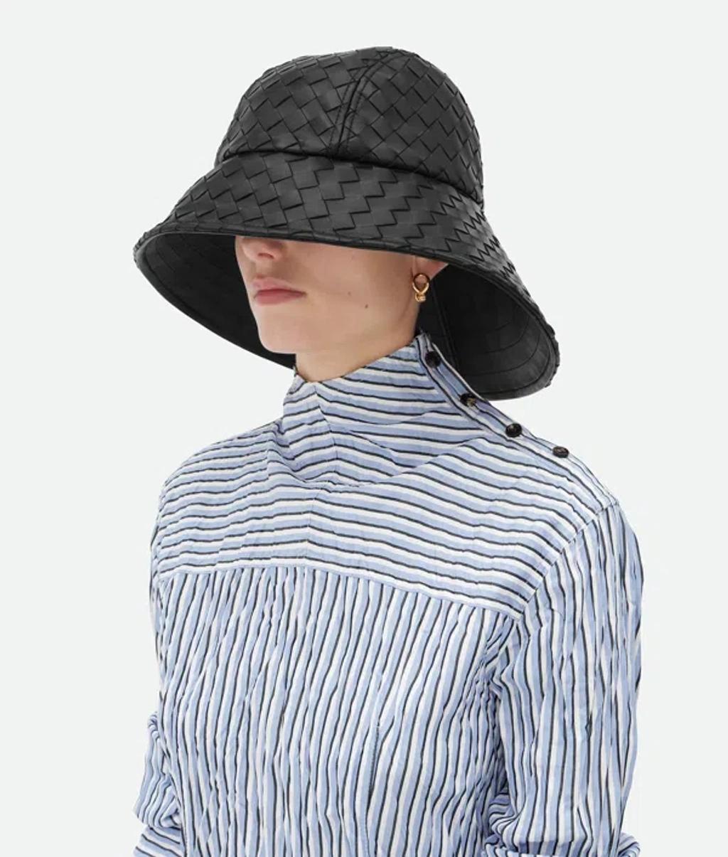 BOTTEGA VENETA Intrecciato Lederhut In Black Product Image