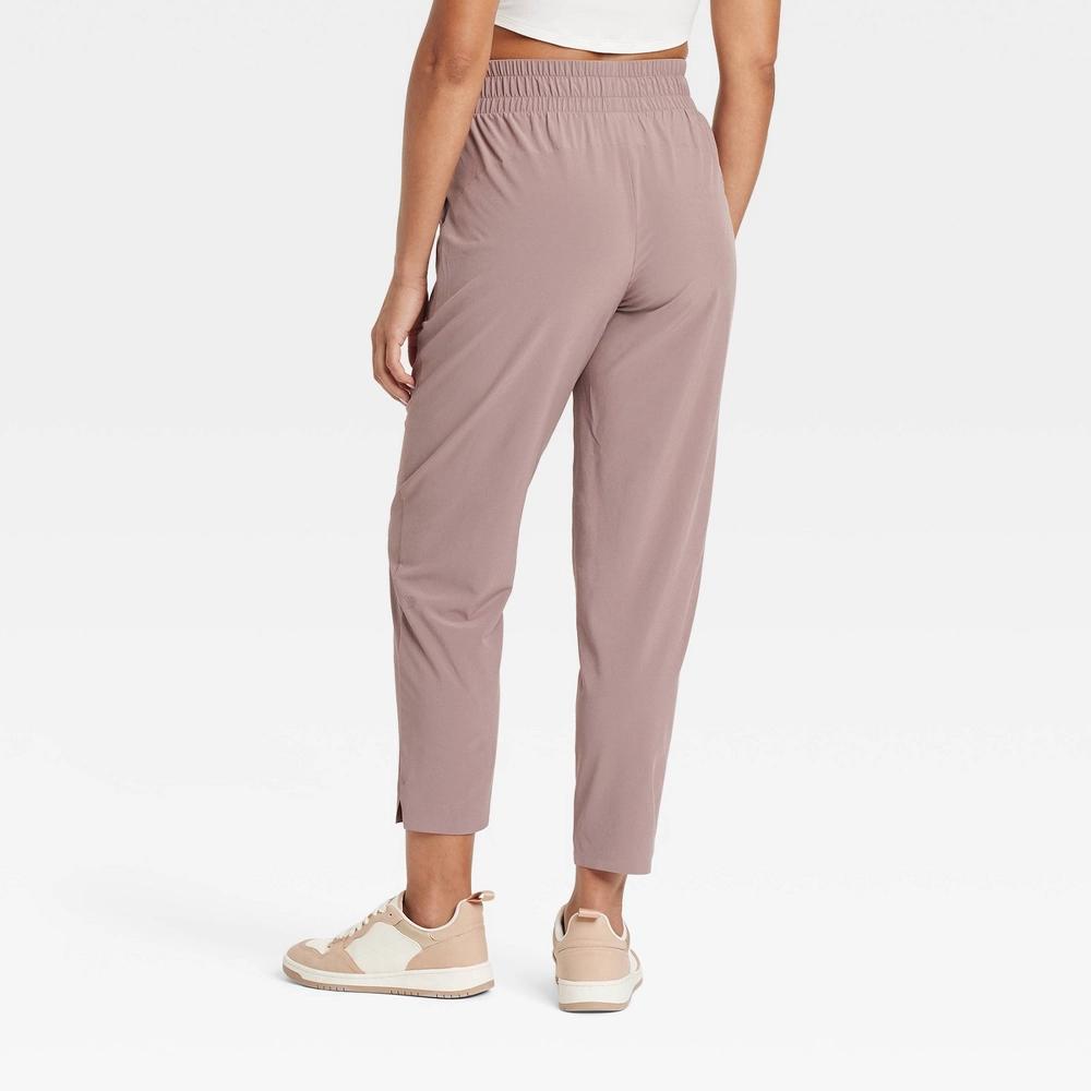 Womens Active Light High-Rise Taper Pants - All In Motion Light Brown L: Moisture Wicking, Quick Dry, UPF 50+ Product Image