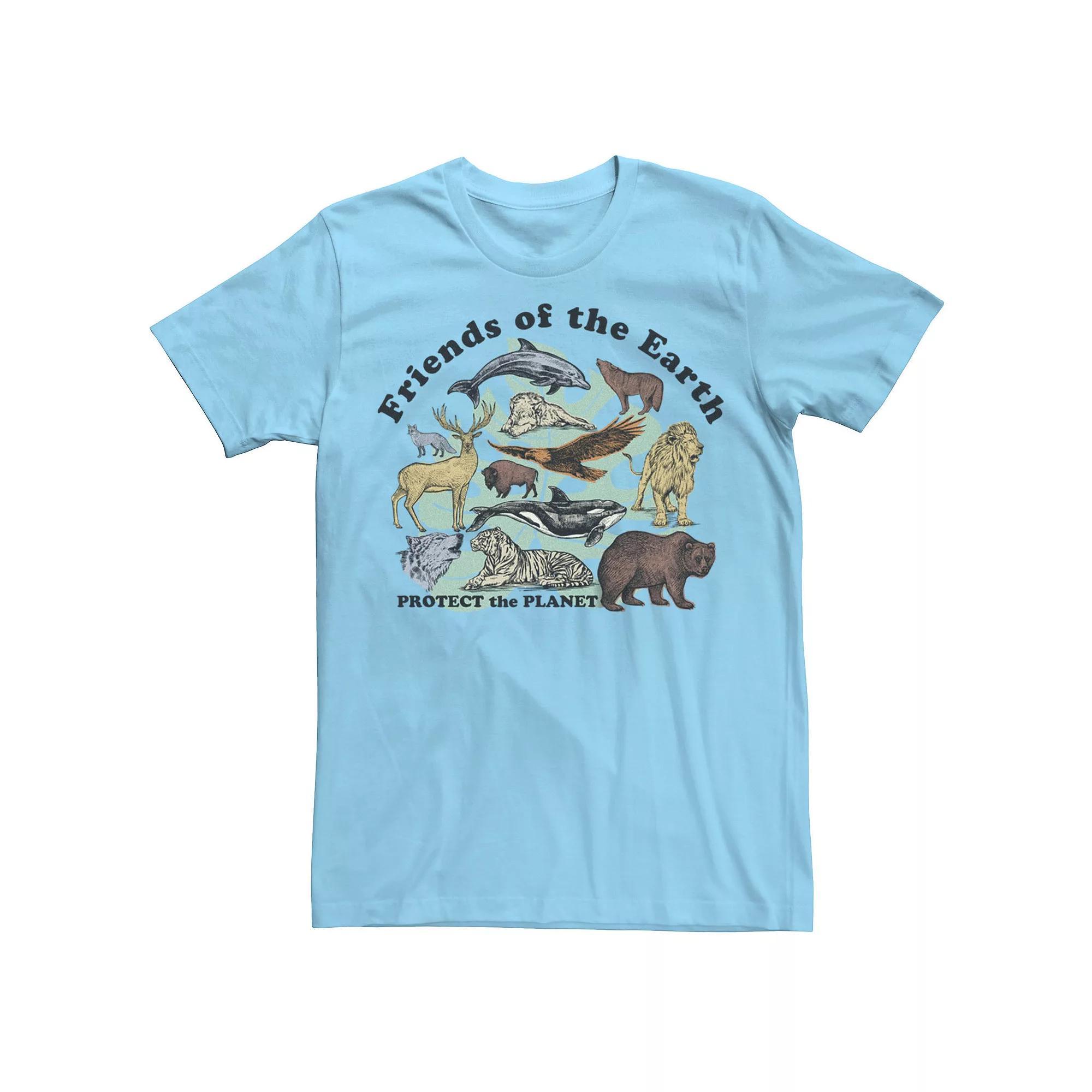 Men's Friends of the Earth Graphic Tee, Size: XXL, Light Blue Product Image