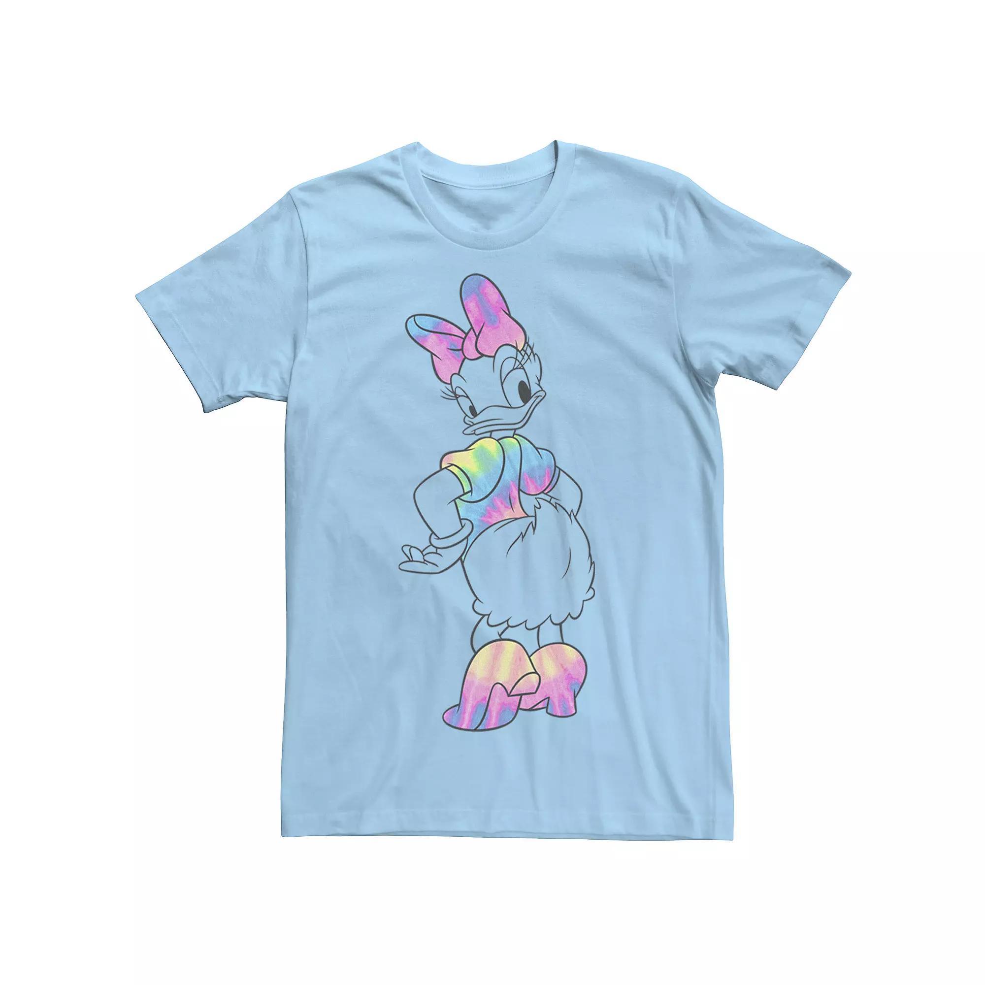 Disney's Mickey And Friends Daisy Duck Tie Dye Men's Tee, Size: Medium, Light Blue Product Image