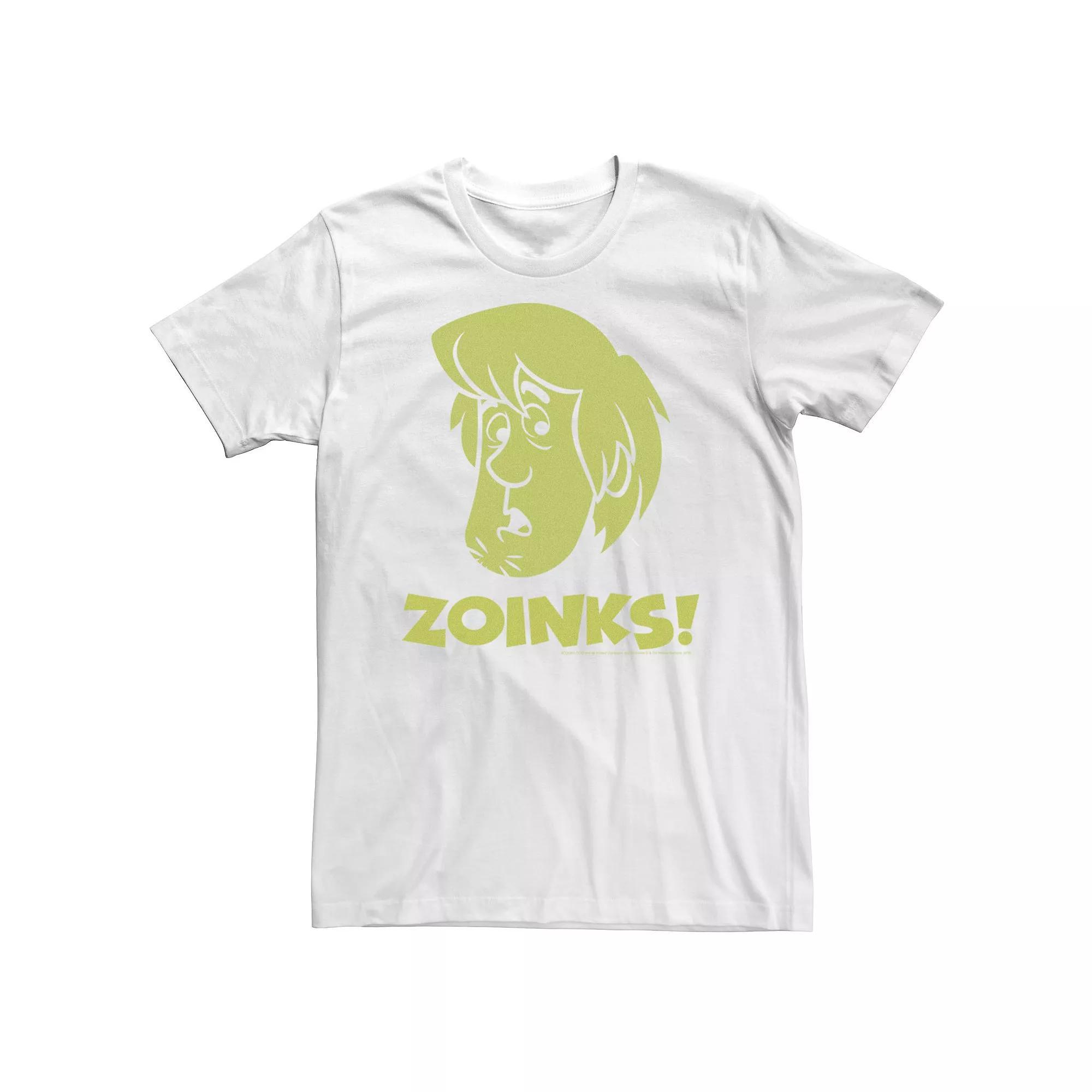 Men's Scooby-Doo Shaggy Zoinks Big Face Tee, Size: Medium, White Product Image