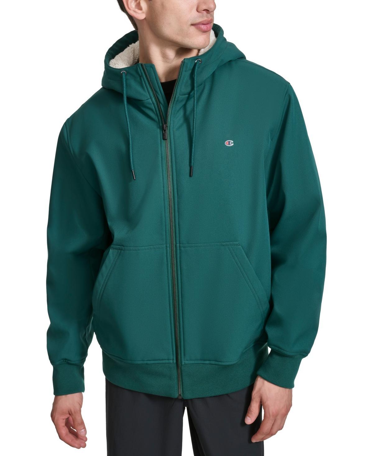 Men's Champion® Sherpa Lined Hoodie, Size: Medium, Rain Green Product Image