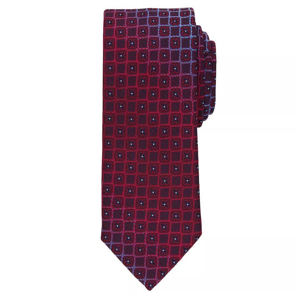 Men's Bespoke Minaro Micro Skinny Tie, Red Rmner Product Image