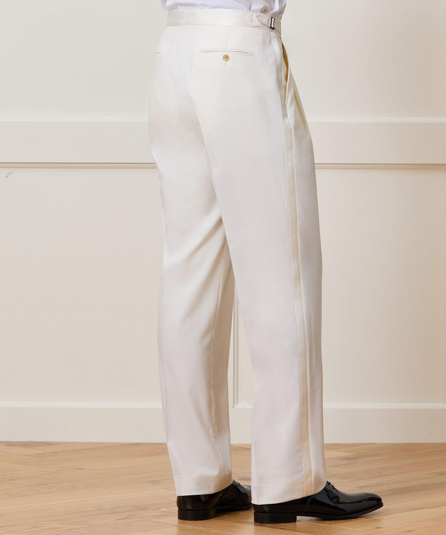 Italian Wool Relaxed Tuxedo Trouser Product Image