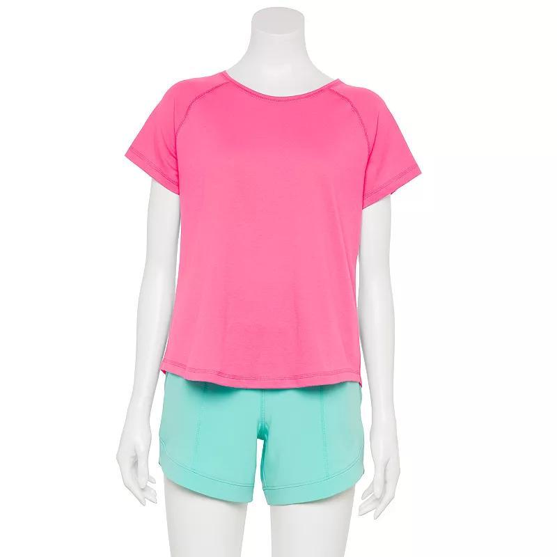 Women's Tek Gear® Adaptive Core Raglan Tee, Size: XS, Maiti Pink Product Image