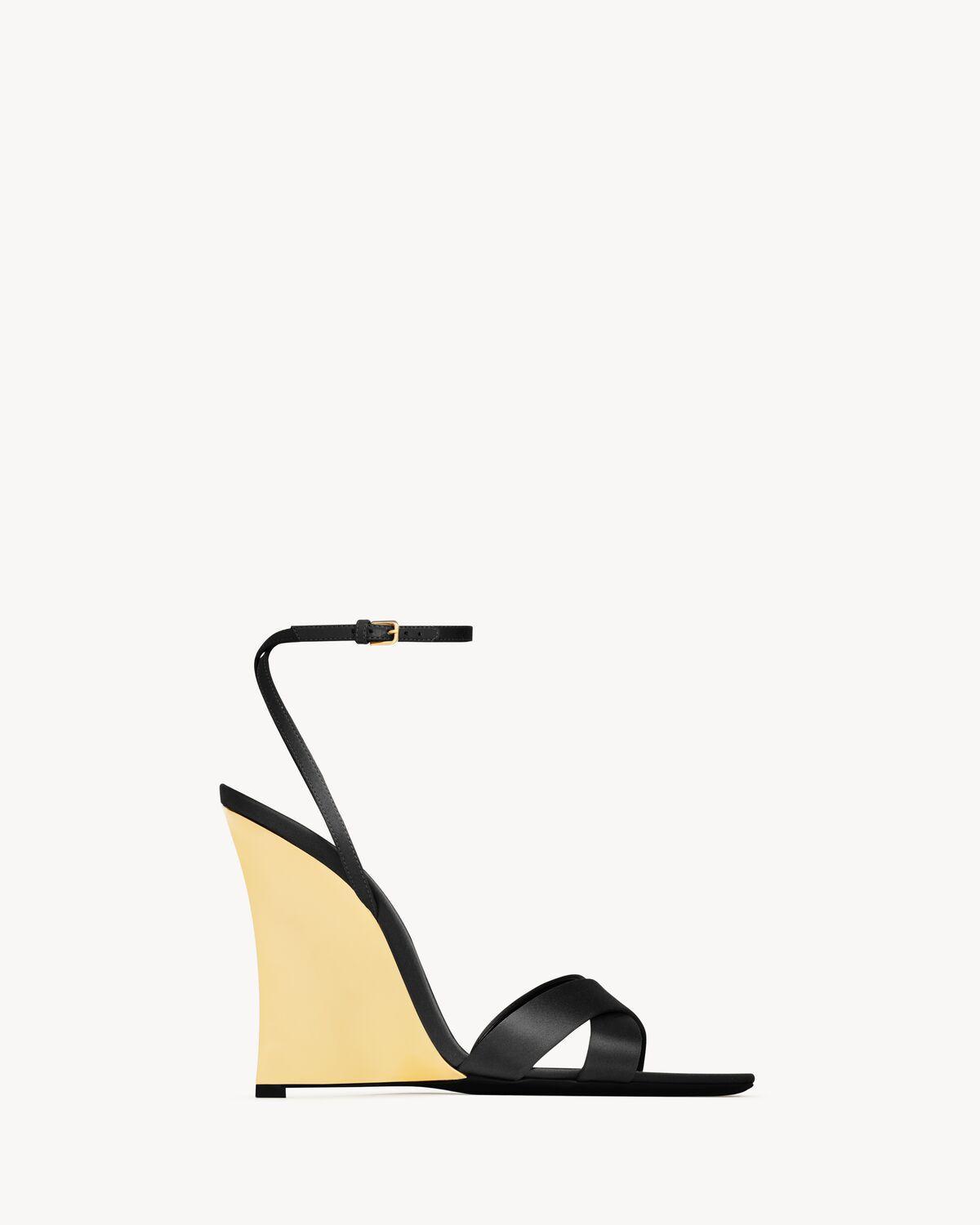 lucienne wedges in satin crepe Product Image