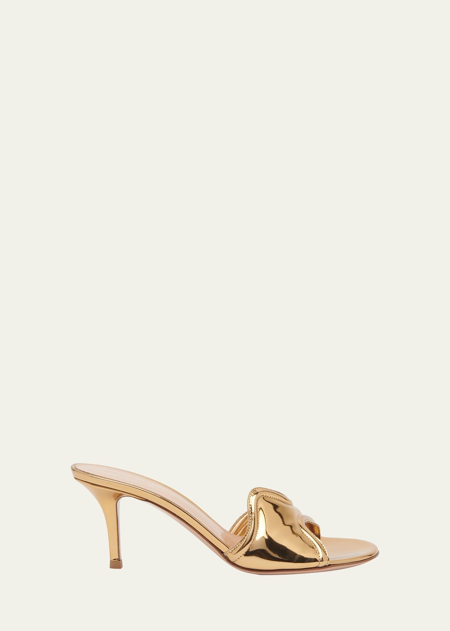 Womens Lucrezia 70MM Metallic Mule Product Image