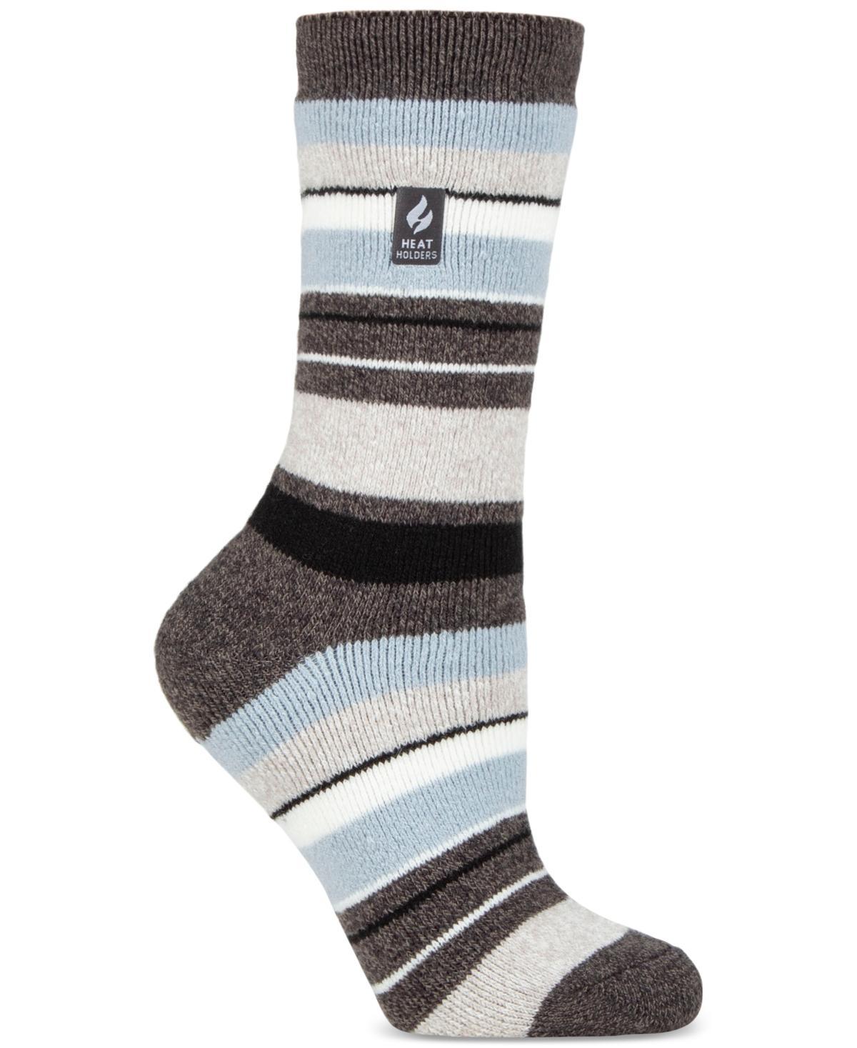 Womens Heat Holders Lite 5X Warmer Striped Midweight Thermal Socks Product Image