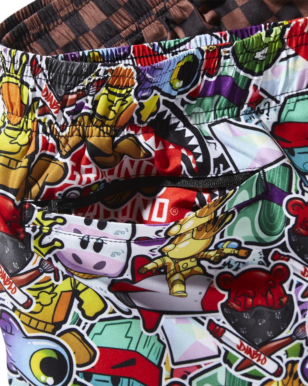STICKER CREW SWIM SHORTS Product Image