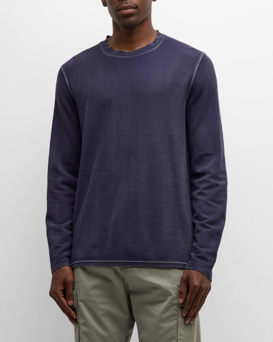 Mens Washed Pique Sweatshirt Product Image