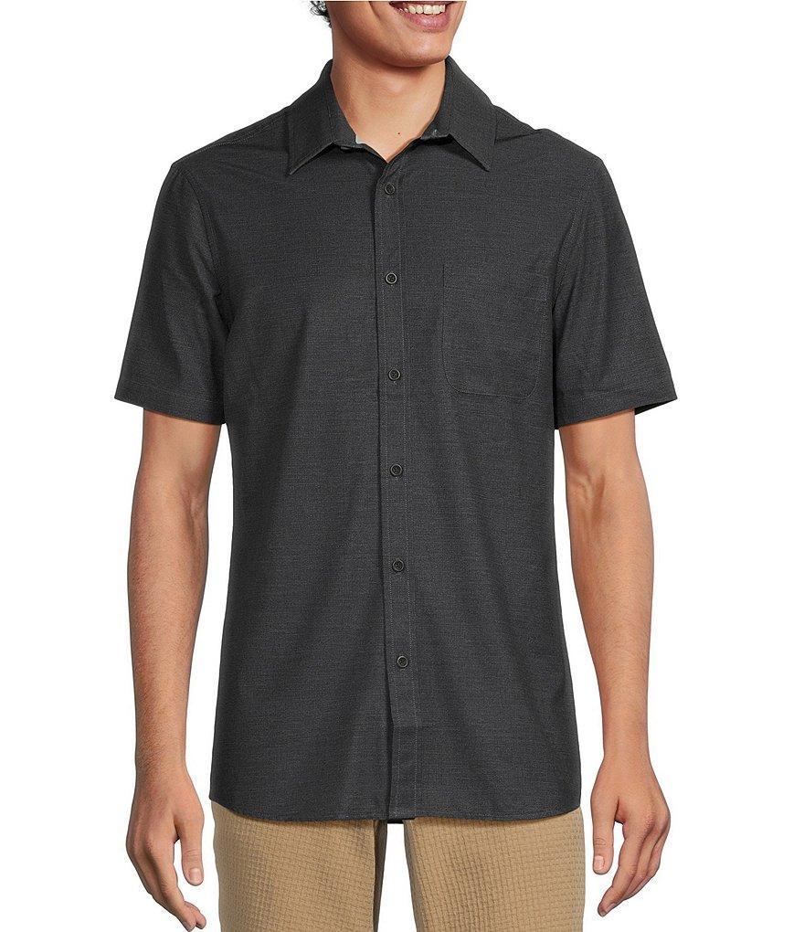 Rowm Performance Short Sleeve Solid Textured Shirt Product Image