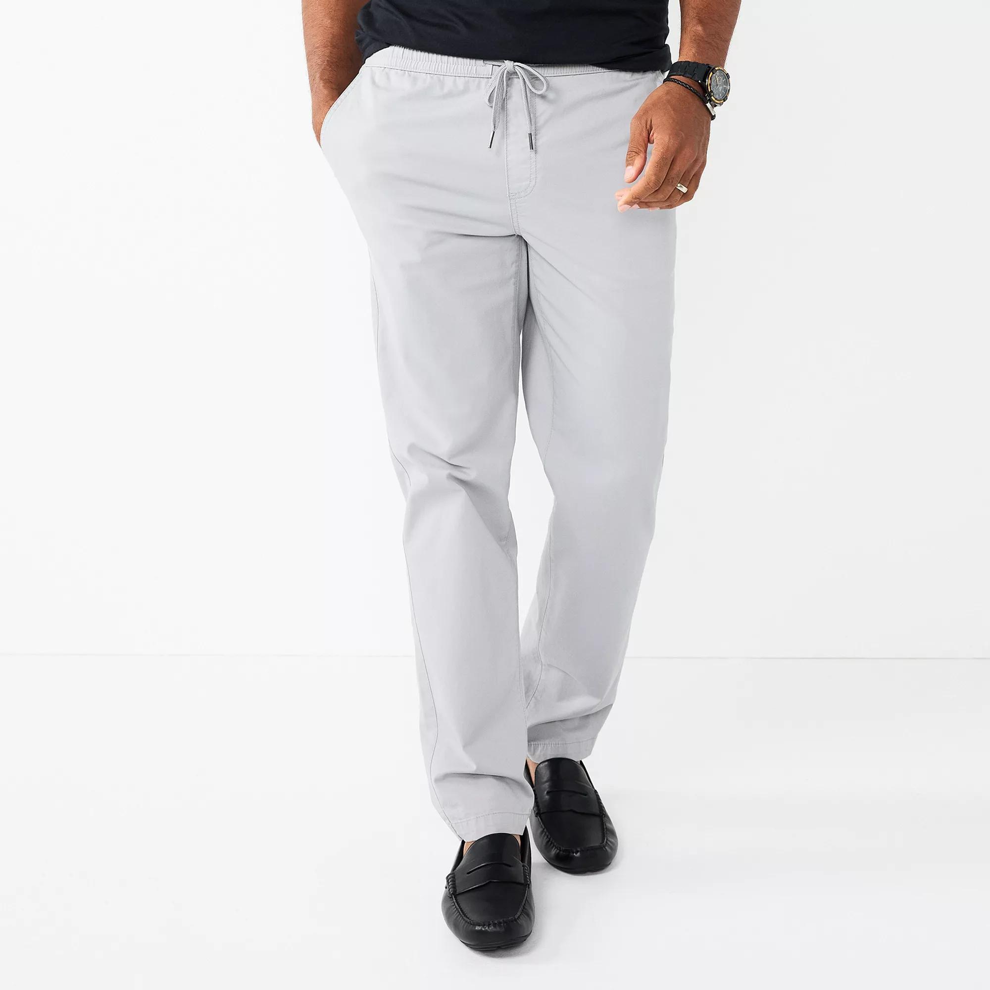 Men's Sonoma Goods For Life® Slim-Fit Pull-On Pants, Size: Large, Castle Rock Product Image